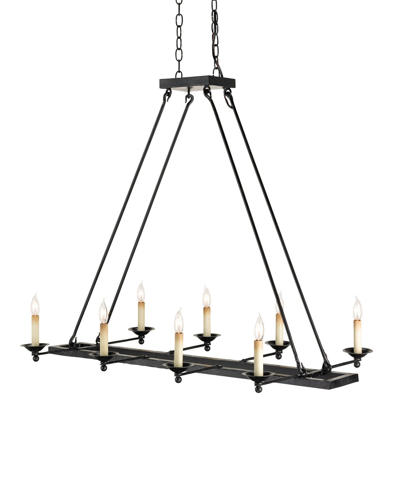 Houndslow Black Rectangular Chandelier